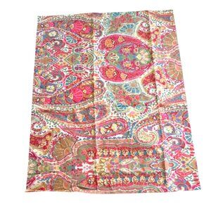 Pottery Barn Standard Pillow Sham Multicolor Floral Paisley Organic Cotton Color